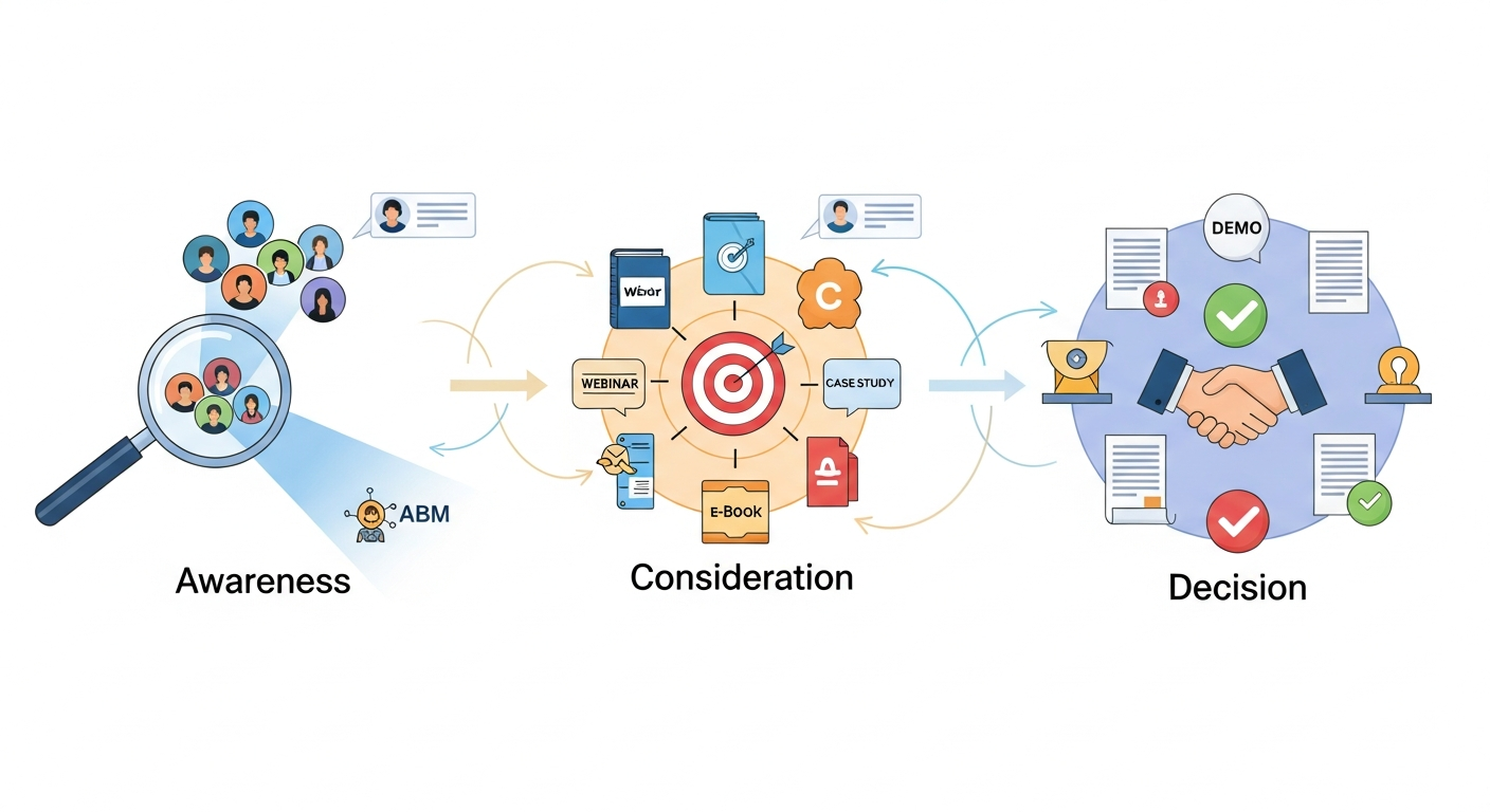 Aligning Marketing Content with Buyer Stages in ABM